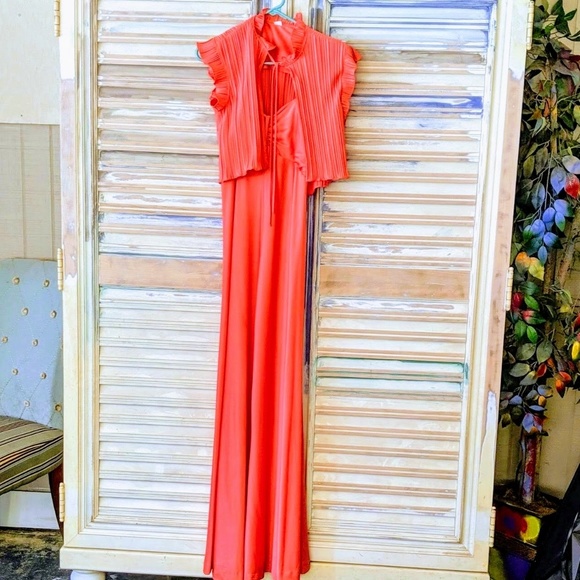 Vintage evening dress 1980 - Picture 5 of 5